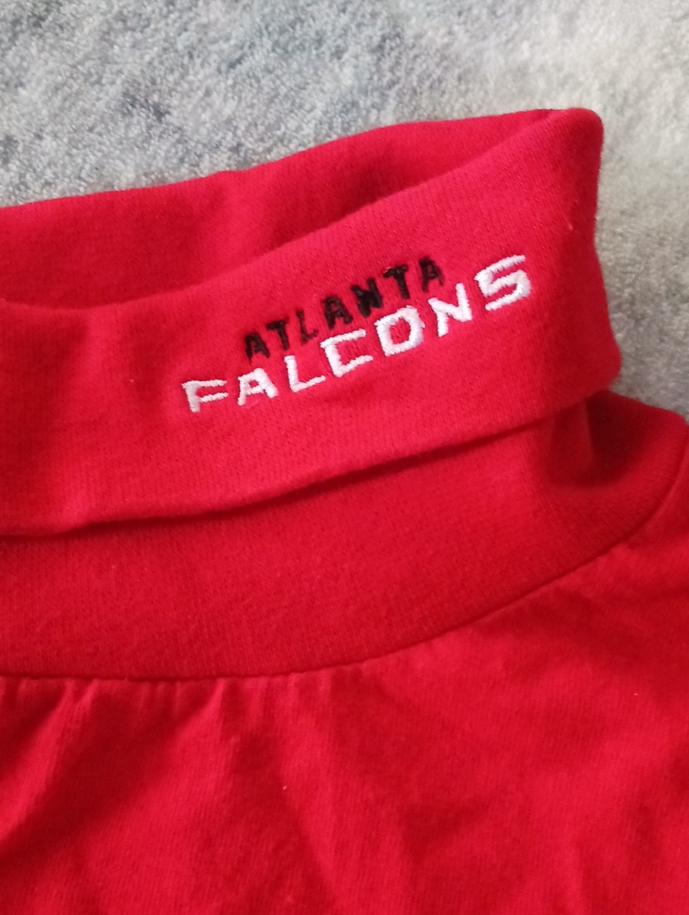 NFL ATLANTA FALCONS Red Long Sleeve Turtleneck Shirt Men 2xl